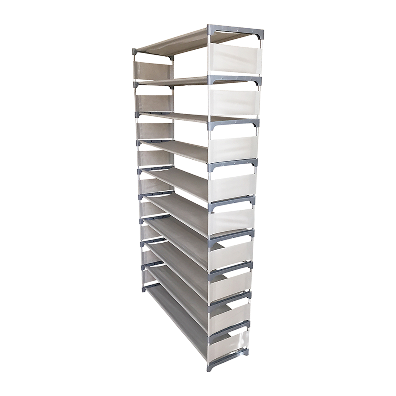 Heavy Duty 10 Tier 50 Pairs Shoe Rack Organizer Tower Storage Shelf Space  Saving