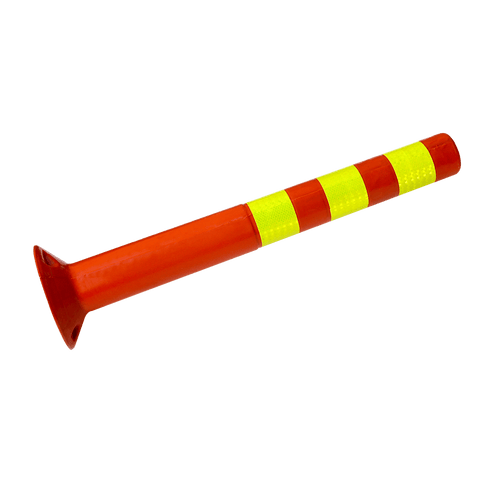 4x Plastic Traffic Bollard Barrier Post Crowd Control Safety 