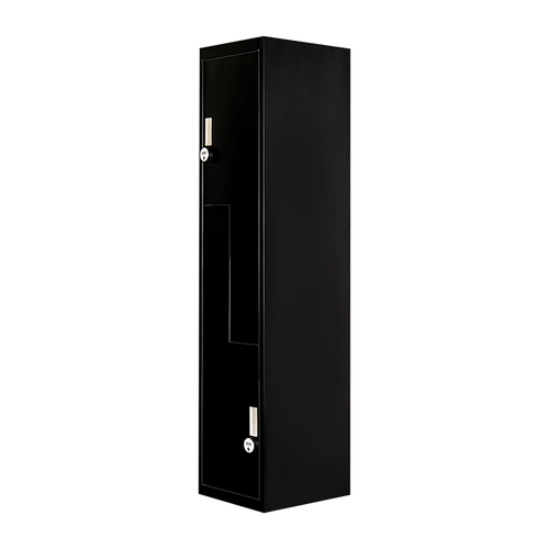 Multipurpose Locker – Black Dual L-Shaped Door with 4-Digit Combination Lock