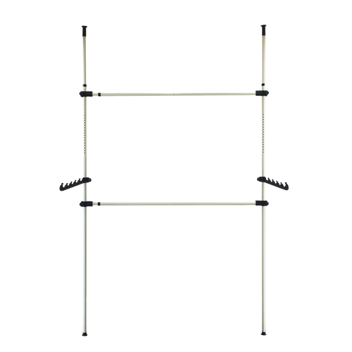 Heavy Duty Adjust Clothes Rail Storage Garment Shelf Hanging Display Stand Rack
