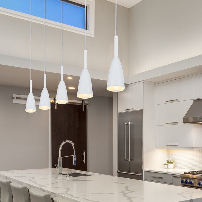 All White Pendant Lighting Kitchen Lamp Modern Pendant Light Bar Wood Ceiling Lights