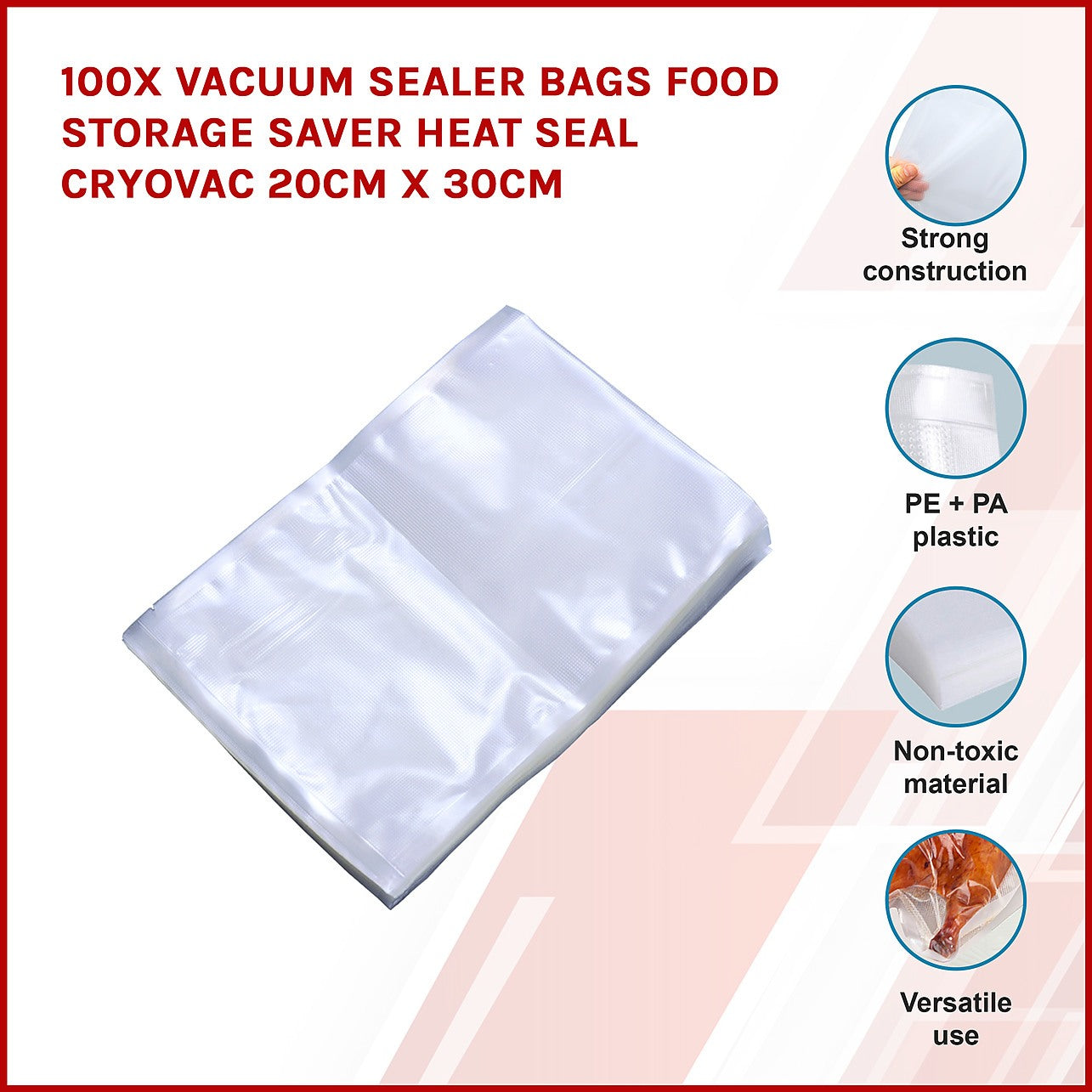 20 Reusable Vacuum Zipper Seal Bags Quart, Gallon Size for Sous Vide & –  SousBear