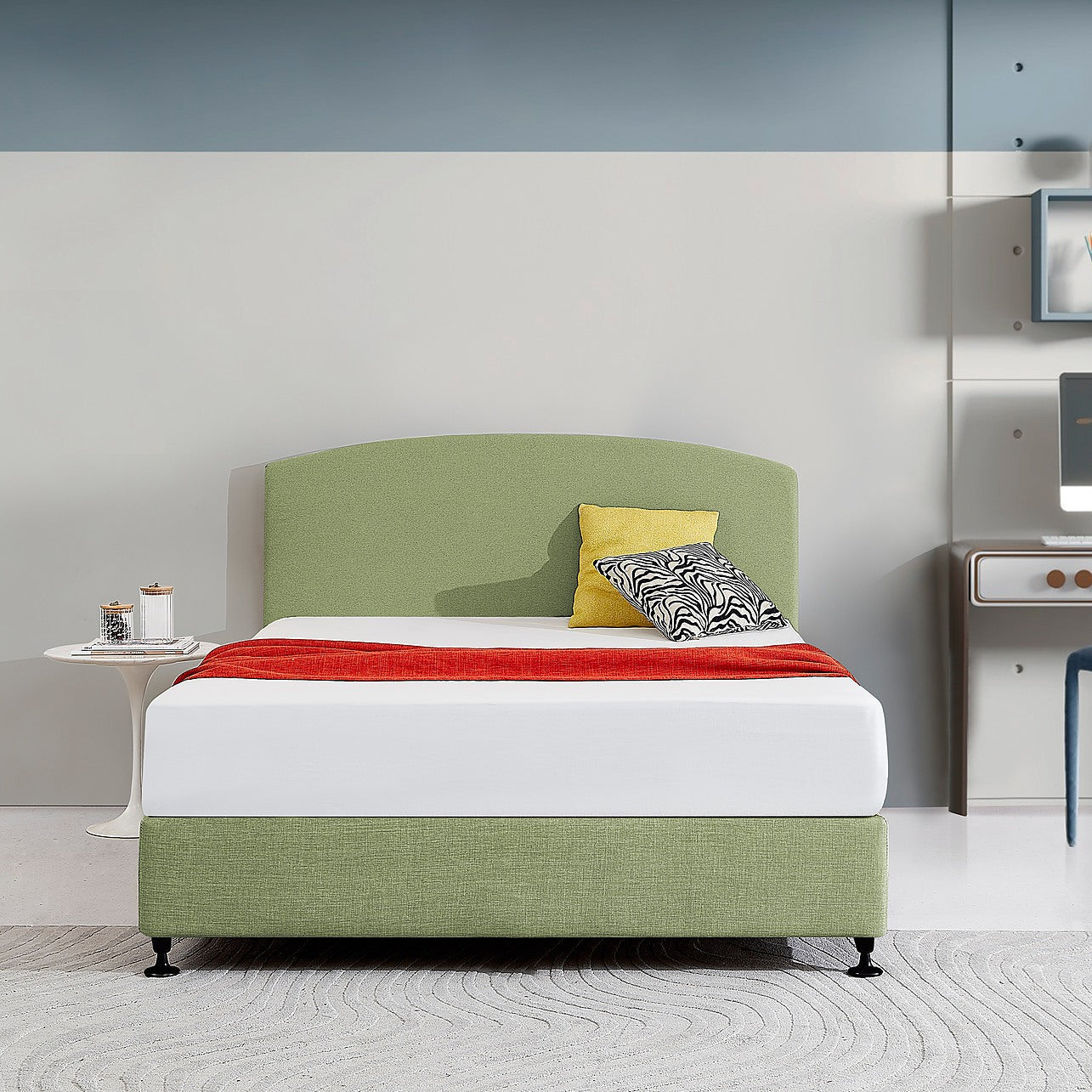 Green queen headboard deals