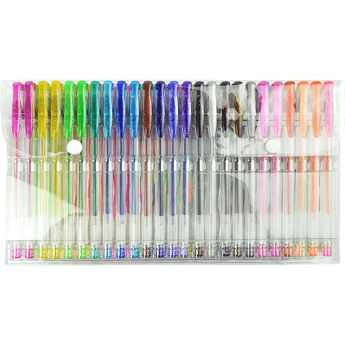 Glitter Gel Pens (100 pack) with 2.5X More Ink - Craft, Kids & Adult Colouring