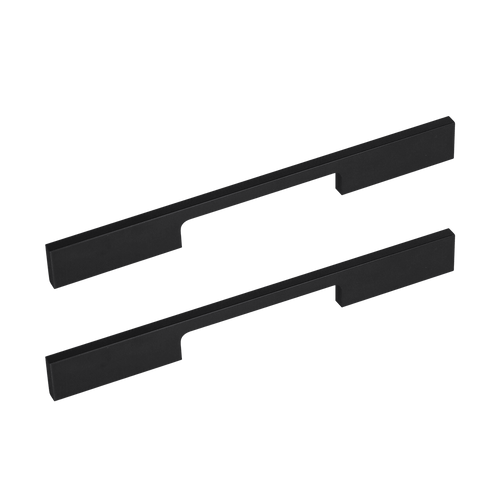 5 x 160mm Kitchen Cabinet Cupboard Door Drawer Handles Square Black Furniture Pulls