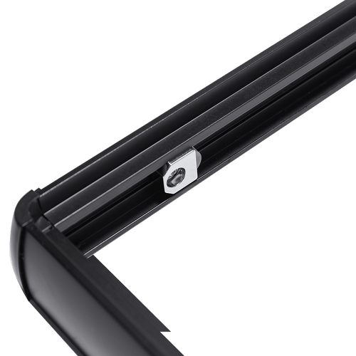 800 x 800mm Sliding Door Nano Safety Glass Shower Screen in Black