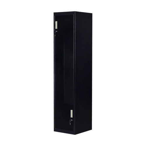 Multipurpose Locker – Black Dual L-Shaped Door with Standard Lock with 2 Keys