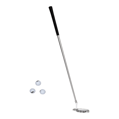 Indoor Practice Putting Green 2.5m Mat Inclined Ball Return Fake Grass 2 Holes